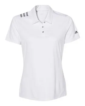 A325 adidas Golf Womens 3-Stripes Shoulder Sport Shirt