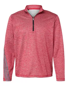 adidas Golf A284 Brushed Terry Heathered Quarter-Zip Pullover