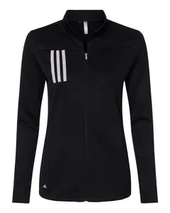 adidas Golf A483 Womens 3-Stripes Double Knit Full-Zip