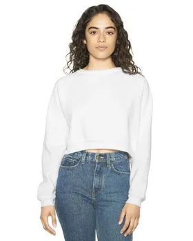 American Apparel AF3451W Ladies Flex Fleece Raglan Cropped Sweatshirt