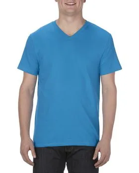 Alstyle AL5300 Adult 4.3 oz., Ringspun Cotton V-Neck T-Shirt