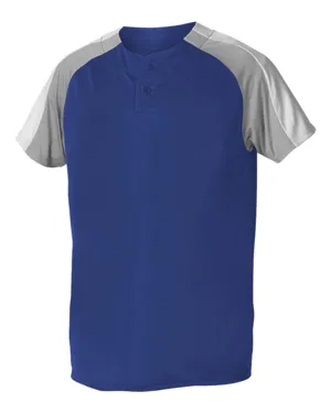 Alleson Athletic 5063CH Two Button Henley Baseball Jersey