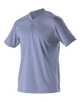 Alleson Athletic 522MM Baseball Two Button Henley Jersey