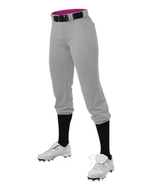 Alleson Athletic 615PSG Girls Belted Speed Premium Fastpitch Pants