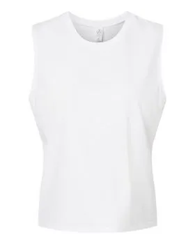 Alternative 1174 Womens Cotton Jersey Go-To Crop Muscle Tank