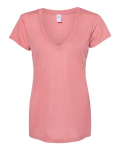 Alternative 2894 Womens Slinky Jersey V-Neck Tee