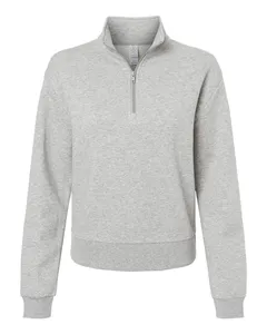Alternative 8808PF Womens Eco-Cozy Fleece Quarter-Zip Sweatshirt