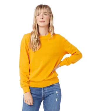 Alternative 9903ZT Womens Eco-Washed Terry Throwback Pullover