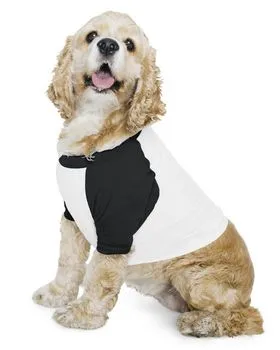 American Apparel BB953W Poly-Cotton 3/4-Sleeve Raglan Dog T-Shirt