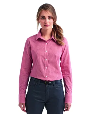 Artisan Collection by Reprime RP320 Ladies Microcheck Gingham Long-Sleeve Cotton Shirt