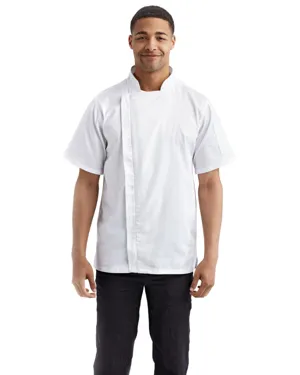 Artisan Collection by Reprime RP906 Unisex Zip-Close Short Sleeve Chefs Coat