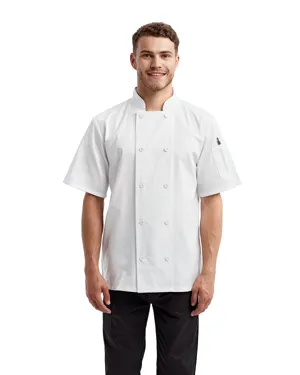 Artisan Collection by Reprime RP656 Unisex Short-Sleeve Sustainable Chefs Jacket