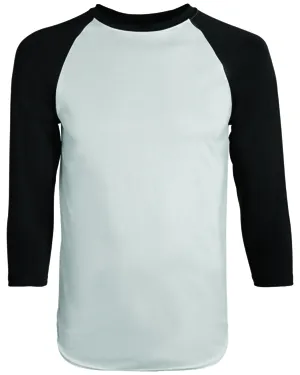 Augusta Drop Ship 1506 Youth Wicking Polyester 3/4 Raglan Sleeve T-Shirt