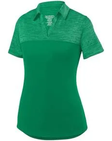 Augusta Drop Ship 5413 Ladies Shadow Tonal Heather Polo