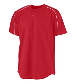 Augusta Sportswear 585 WICKING TWO-BUTTON BASEBALL JERSEY