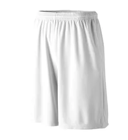 Augusta Sportswear 803 Longer Length Wicking Shorts with Pockets