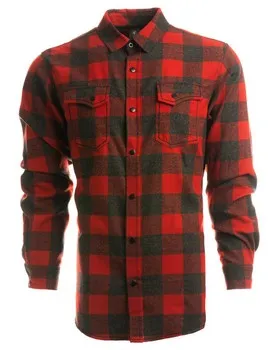 Burnside B8219 Mens Snap-Front Flannel Shirt