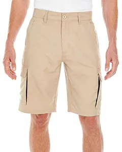 Burnside B9803 Mens Microfiber Cargo Short