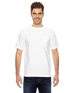 Bayside BA7100 Adult 6.1 oz., 100% Cotton Pocket T-Shirt