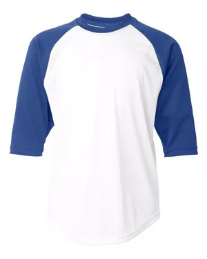 Badger 2133 Youth B-Core 3/4 Sleeve Baseball T-Shirt