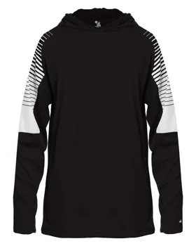 Badger 2211 Youth Lineup Hooded Long Sleeve T-Shirt