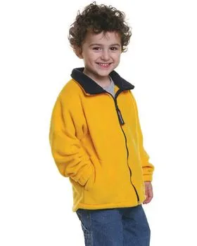 Bayside 1115 Youth USA-Made Full-Zip Fleece Jacket
