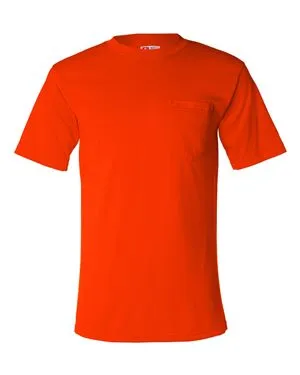 Bayside 1725 USA-Made 50/50 Short Sleeve T-Shirt with a Pocket