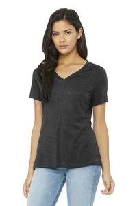 Bella + Canvas BC6415 BELLA+CANVAS Womens Relaxed Triblend V-Neck Tee