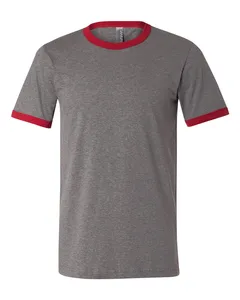 3055 Bella + Canvas Jersey Heather Ringer Tee
