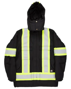 Berne HVNCH03 Mens Safety Striped Arctic Insulated Chore Coat