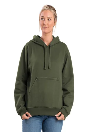 Berne WSP418 Ladies Heritage Zippered Pocket Hooded Pullover Sweatshirt