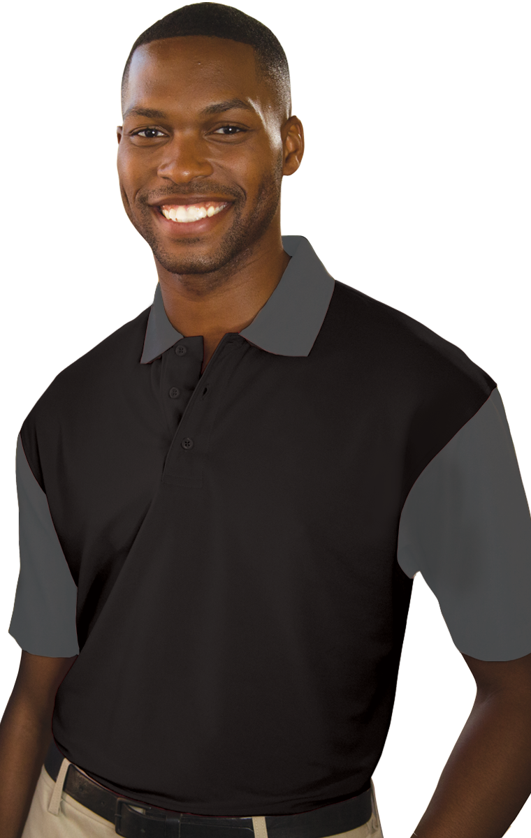 Blue Generation BG1054 Mens IL-50 Colorblock Polo