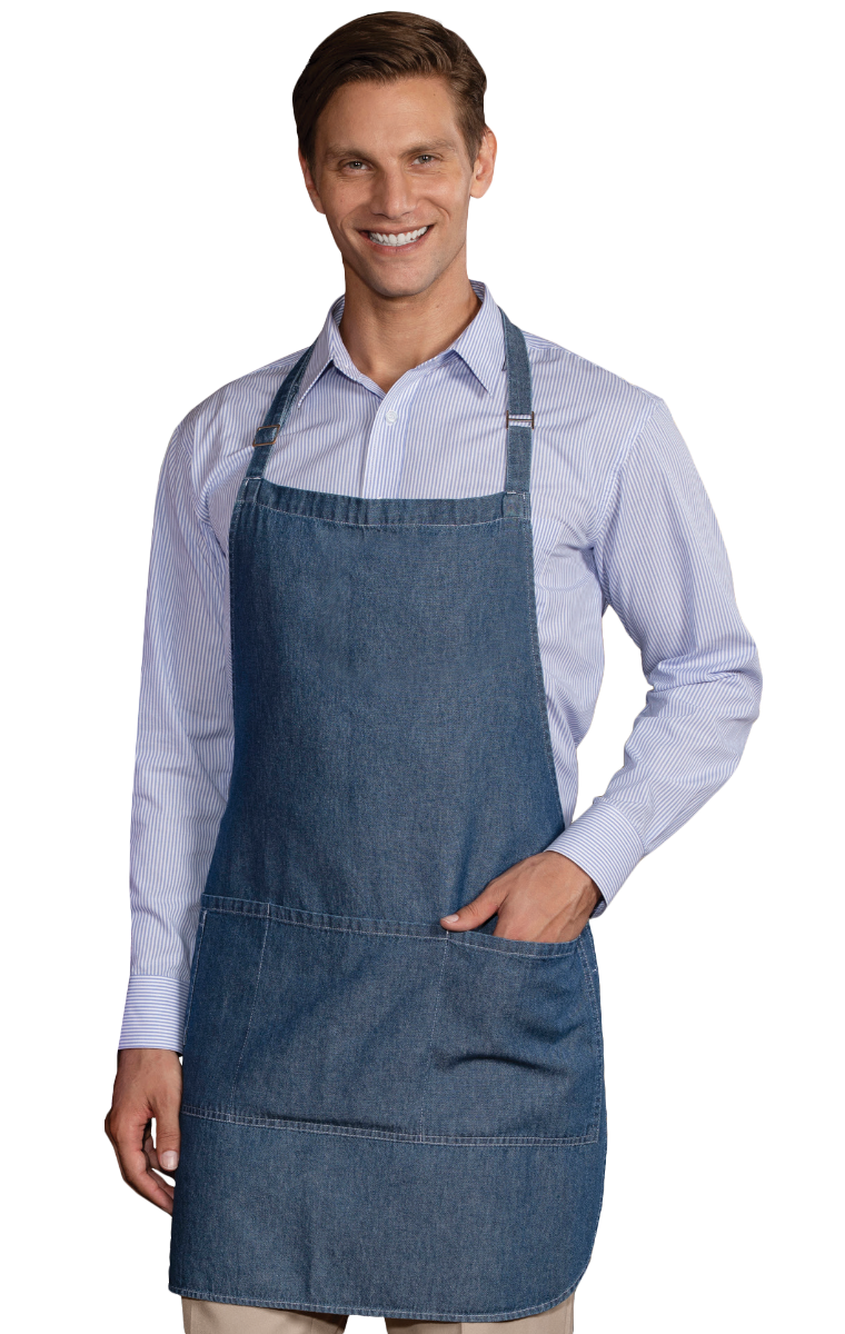 Blue Generation BG1271 Cotton Denim Bib Apron