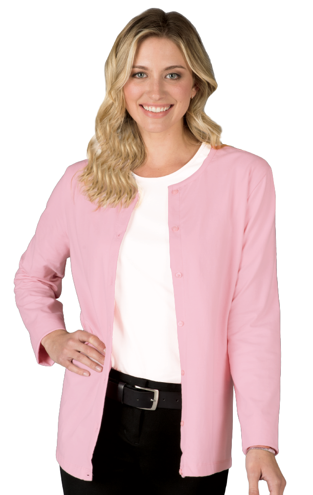 Blue Generation BG4701-Closeout Ladies L/S Button Front Cardigan