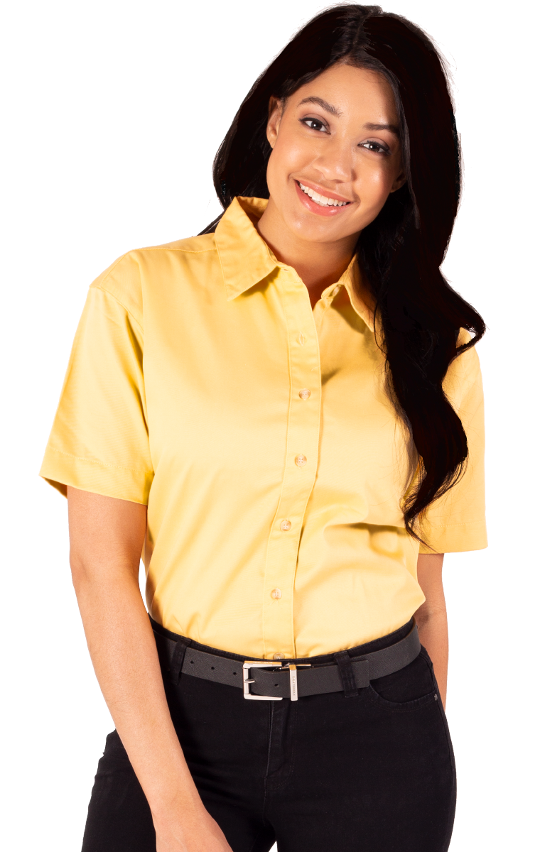 Blue Generation BG6217S Ladies Teflon Twill S/S Shirt