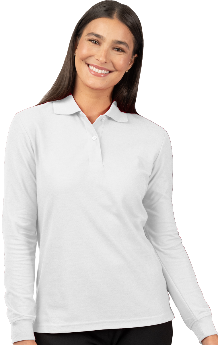 Blue Generation BG6502 Ladies Soft Touch L/S Pique Polo