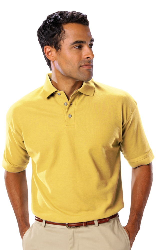 Blue Generation BG7203 Mens Teflon Pique Polo without Pocket