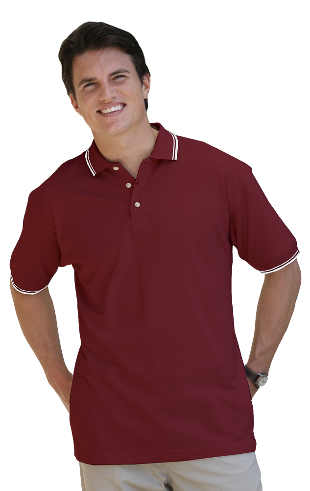 Blue Generation BG7205 Mens Superblend Tipped Polo