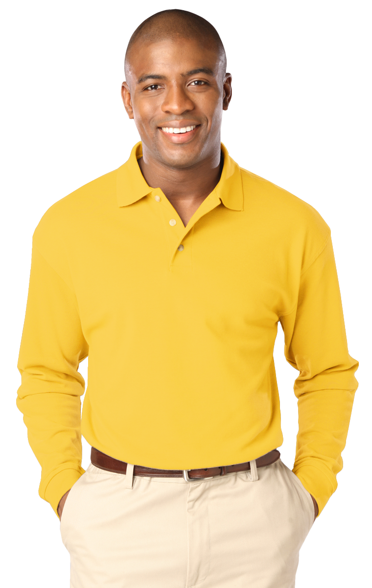 Blue Generation BG7207 Mens Superblend L/S Polo