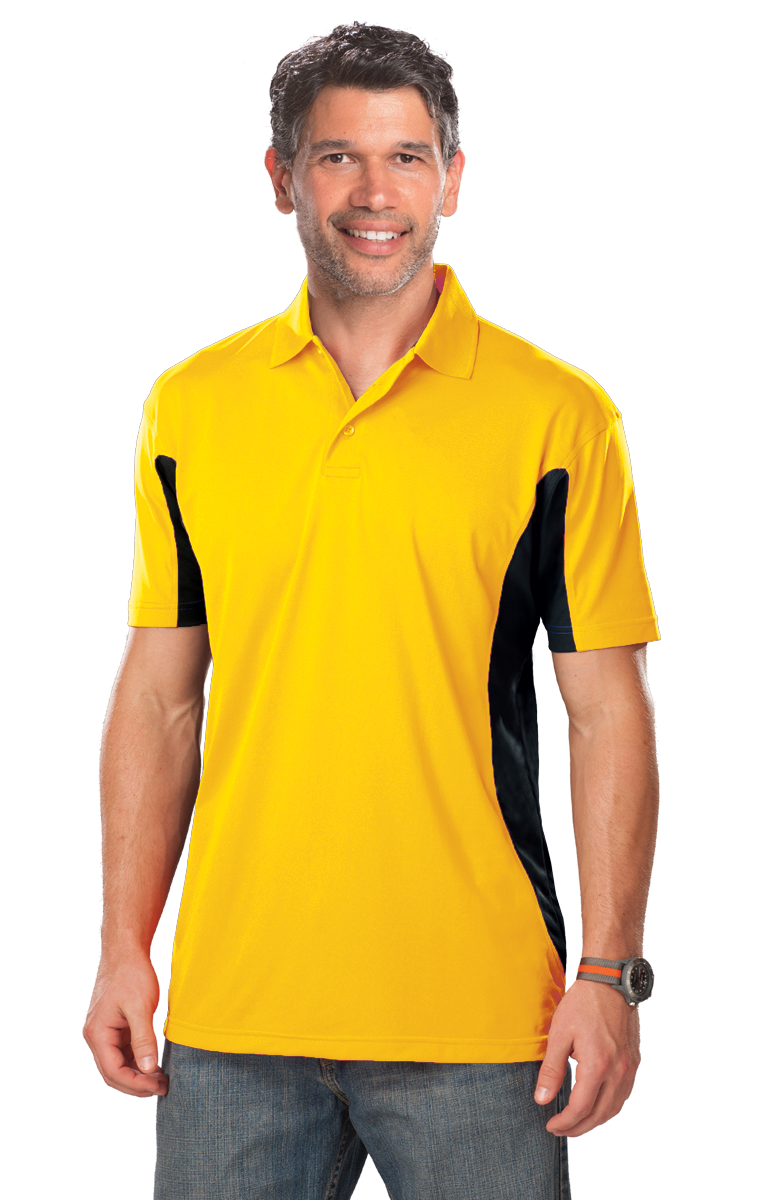 Blue Generation BG7226 Mens Snag Resist Colorblock Polo