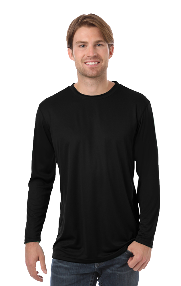 Blue Generation BG7303 Adult Value Wicking L/S Tee