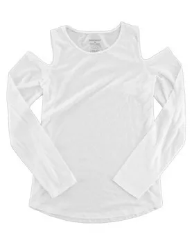 Boxercraft T31 Womens Cold Shoulder Long Sleeve T-Shirt