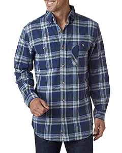 Backpacker BP7001 Mens Yarn-Dyed Flannel Shirt