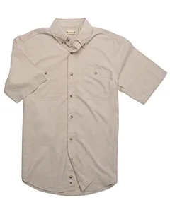 Backpacker BP7019 Mens Slub Chambray Short-Sleeve Shirt