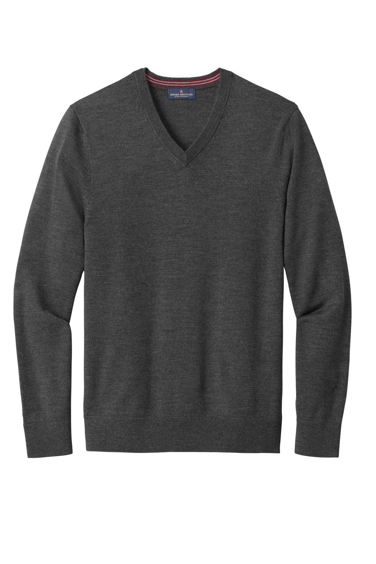 BB18410 Brooks Brothers Washable Merino V-Neck Sweater