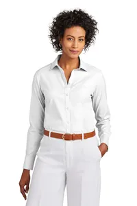 BB18001 Brooks Brothers  Womens Wrinkle-Free Stretch Pinpoint Shirt