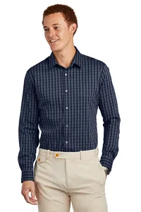 BB18006 Brooks Brothers  Tech Stretch Patterned Shirt
