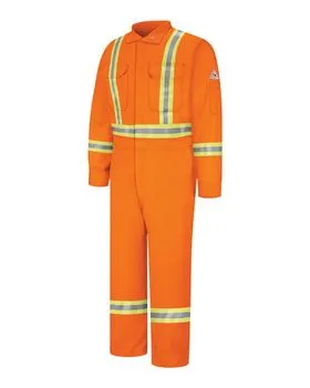 Bulwark CLBC Premium Coverall with CSA Compliant Reflective Trim - EXCEL FR ComforTouch.