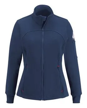 Bulwark SEZ3 Womens Zip Front Fleece Jacket-Cotton/Spandex Blend