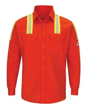 Bulwark SLATOR Enhanced Visibility Long Sleeve Uniform Shirt
